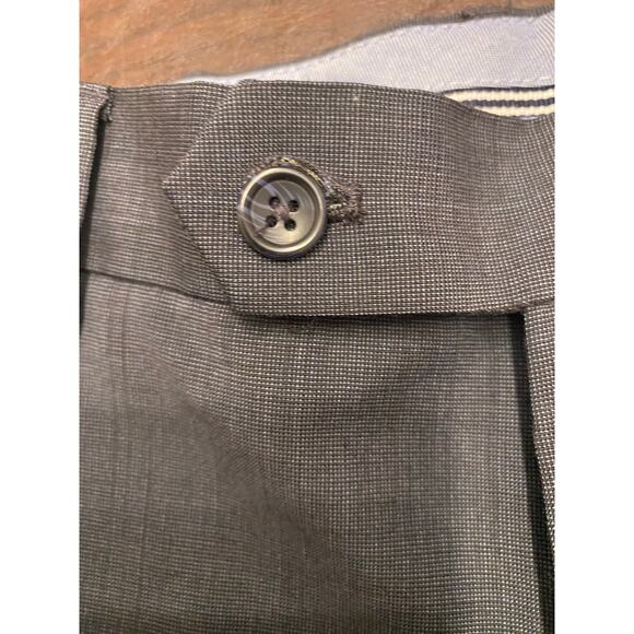 Nautical Blue Gray Suit Dress Pants‎ 36W 31L Flat Front - Picture 8 of 10